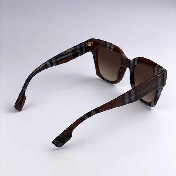 Burberry BE4364 KITTY 396713 Sunglasses Check Brown Square Unisex